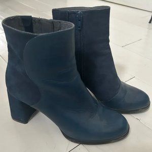 Camper Twins, leather & suede heeled boots